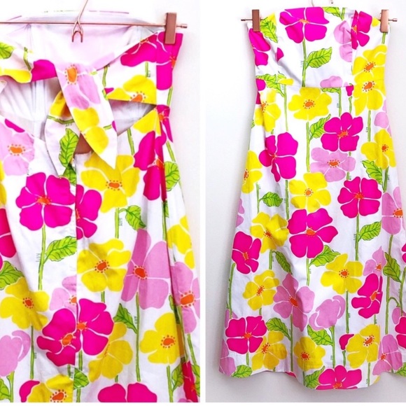 Lilly Pulitzer Sweet Sally Strapless Floral Dress - Picture 1 of 12